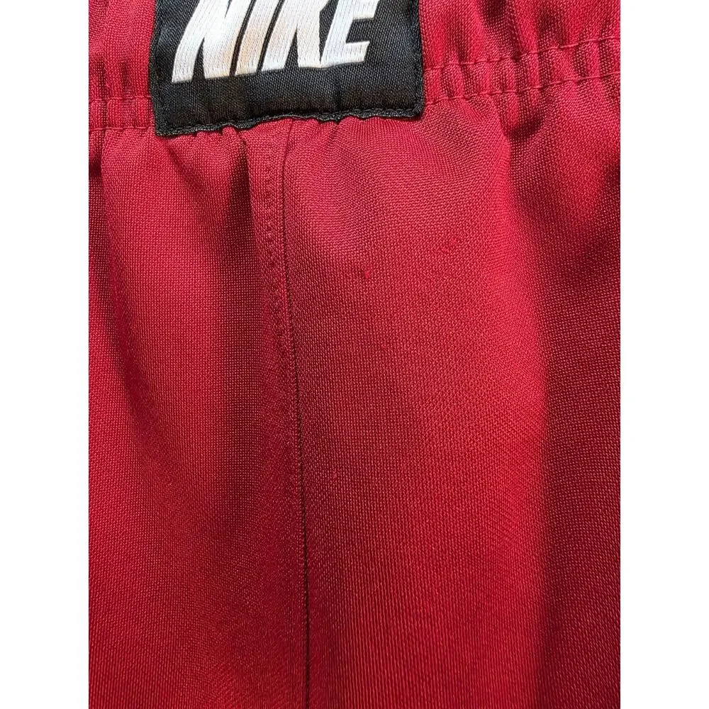Nike Men's Large Red Athletic Shorts Basketball Sports Pockets Elastic Everyday